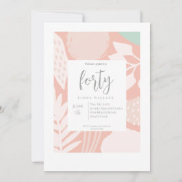 Fyrtio | Elegant 40:e inbjudan till födelsedagspar