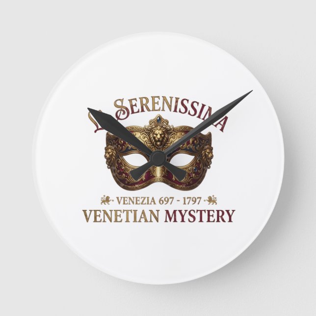 Fyrtio & Fantastisk: La Serenissima Inbjudan Rund Klocka (Framsida)