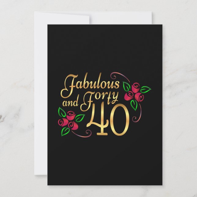 Fyrtio fantastiska svarta och röda rosor födelseda (Framsida)