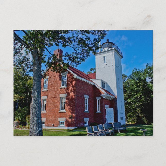 Fyrtio miljoner punkts fyr vykort (Framsida)