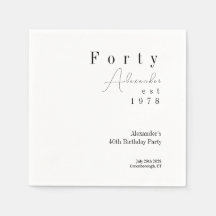 Fyrtio minsta 40:e födelsedagen Party