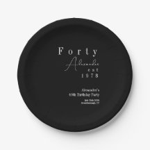 Fyrtio Svarta och vita 40:e födelsedagen Party
