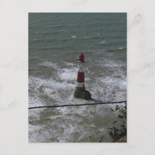 Fyrtorn av Beachy Head, Öster Sussex. Vykort