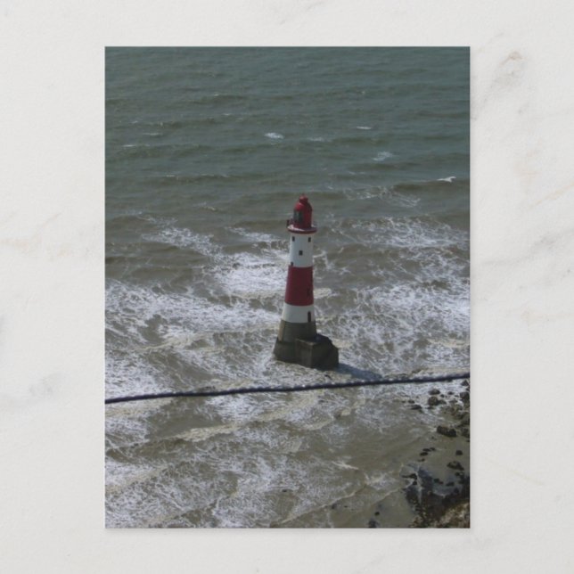 Fyrtorn av Beachy Head, Öster Sussex. Vykort (Framsida)