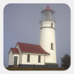 Fyrtorn, Cape Blanco, Cape Blanco State Park Fyrkantigt Klistermärke