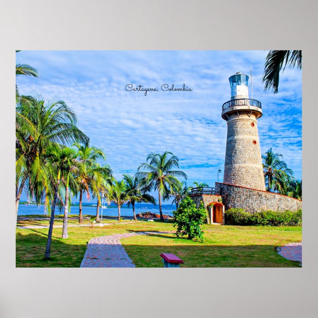 Fyrtorn, Cartagena, Colombia Poster (Framsidan)