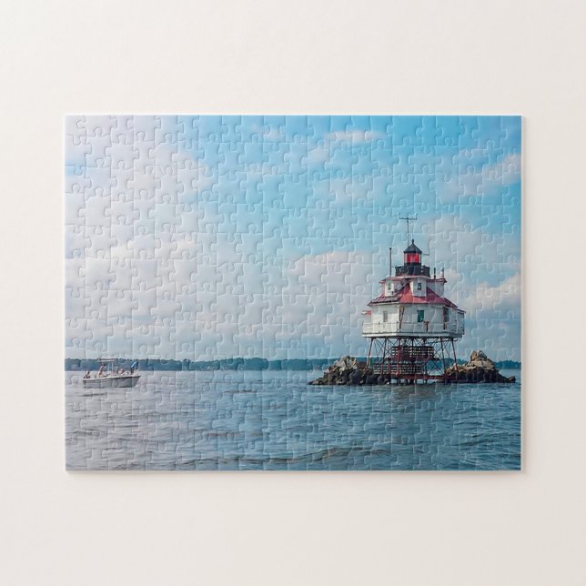 Fyrtorn Chesapeake Bay. Pussel (Horisontell)