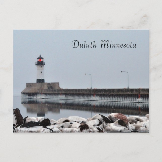 Fyrtorn Duluth Minnesota Vykort (Framsida)