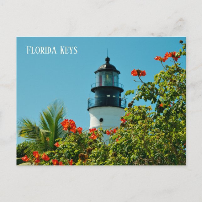 Fyrtorn i Florida Nycklar Vykort (Framsida)