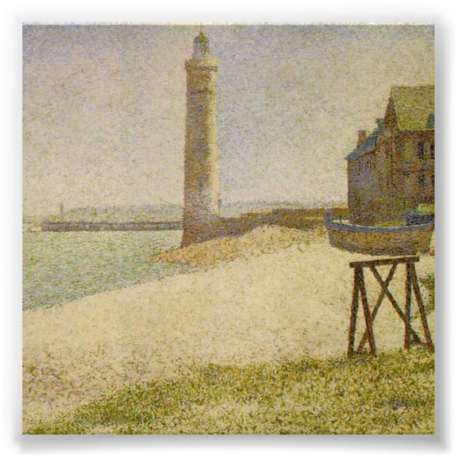 Fyrtorn i Honfleur av Georges Seurat Fototryck (Framsidan)