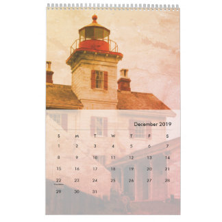 Fyrtorn i Oregon & Washington Calendar Kalender