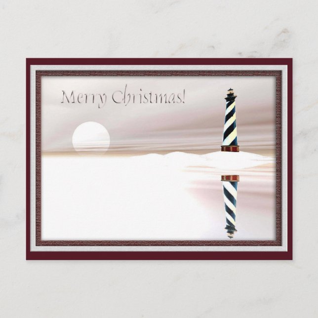 Fyrtorn, jul helg vykort (Framsida)