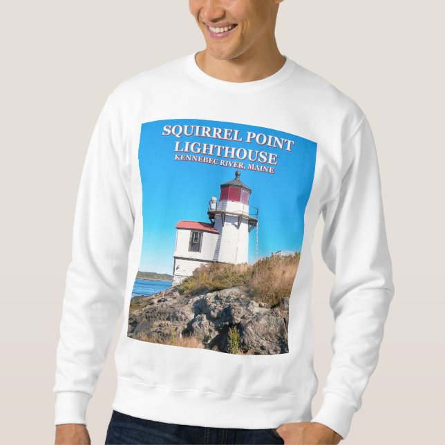 Fyrtorn, maine Sweatshirt (Framsida)