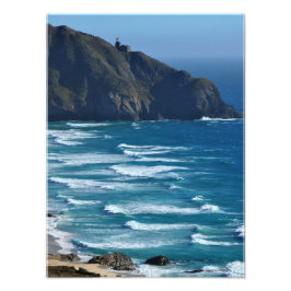 Fyrtorn och havet fototryck