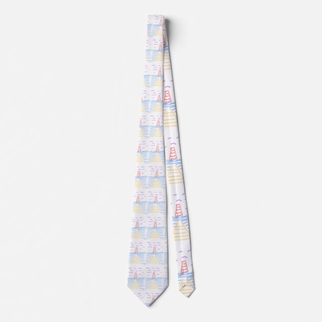 Fyrtorn och Pier Neck Tie Slips (Framsida)