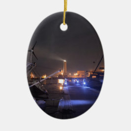 Fyrtorn på Licata. Julgransprydnad Keramik