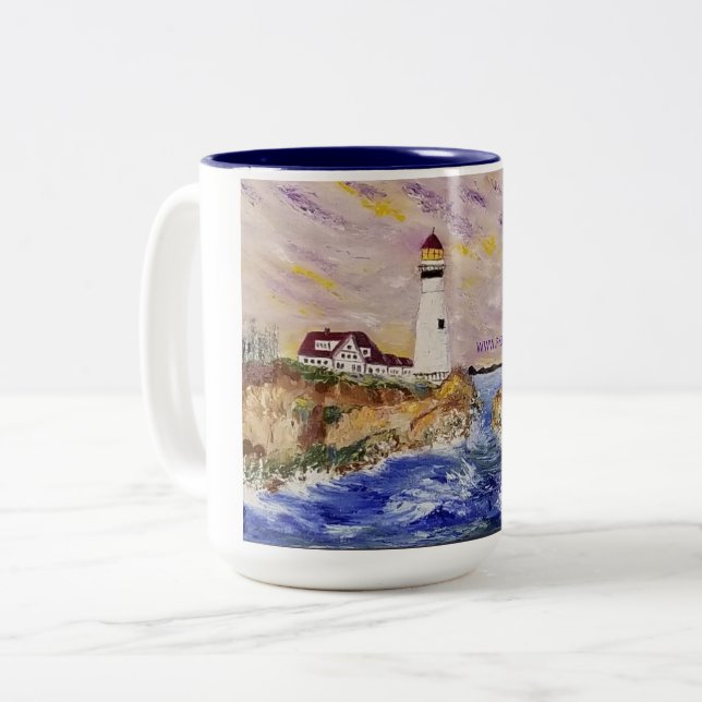 Fyrtorn Två-Tonad Mugg (Framsida vänster)