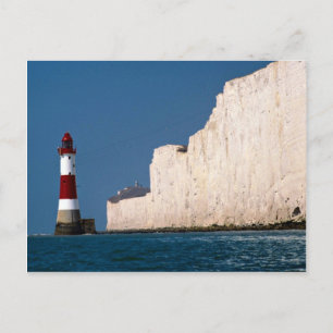 Fyrtorn vid Beachy Head, Eastbourne, Öster Sussex Vykort