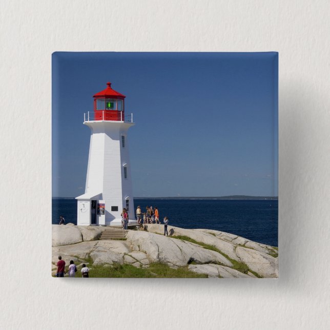 Fyrtorn vid Peggy's Cove, Nova Scotia, Kanada. Knapp (Framsida)