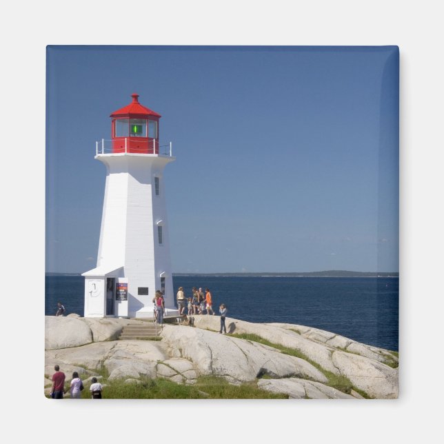 Fyrtorn vid Peggy's Cove, Nova Scotia, Kanada. Magnet (Framsidan)