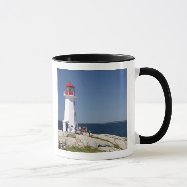 Fyrtorn vid Peggy's Cove, Nova Scotia, Kanada. Mugg (Höger)