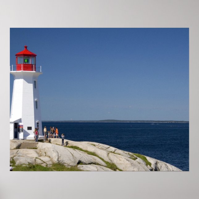Fyrtorn vid Peggy's Cove, Nova Scotia, Kanada. Poster (Framsidan)