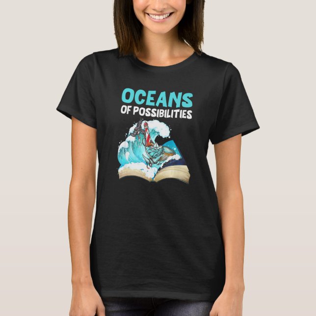 Fyrtorn vid sommarläsning t shirt (Framsida)
