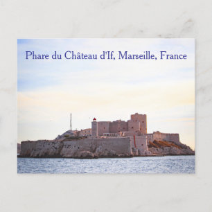 Fyrtornet Château d'If, Marseille, Frankrike, vyko Vykort