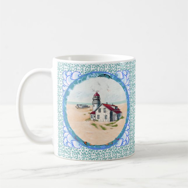 Fyrtornsmugg vid middagstid    kaffemugg (Vänster)
