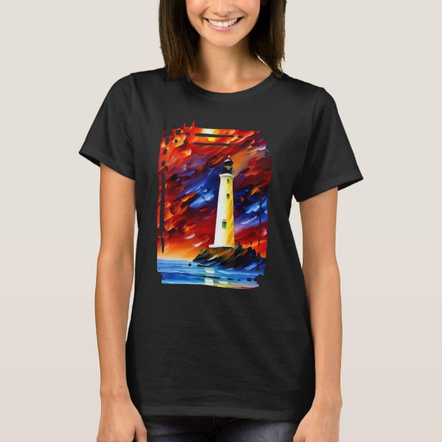 Fyrvågor i Fullt Primary Färg T Shirt (Framsida)