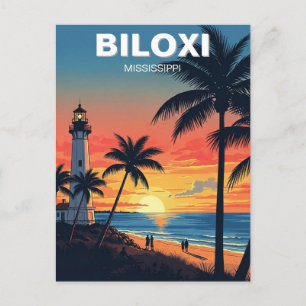 Fyrvågor och persikor i Biloxi Mississippi Vykort
