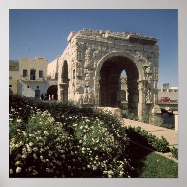 Fyrvägsbåge av Marcus Aurelius och Lucius Poster (Framsidan)