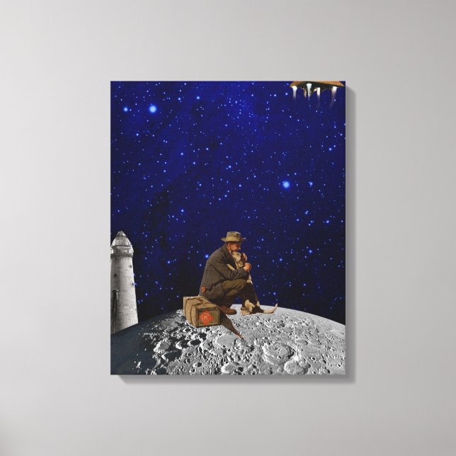 Fyrvaktaren återvände hem canvastryck (Framsida)