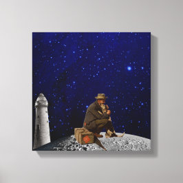 Fyrvaktaren återvände hem canvastryck