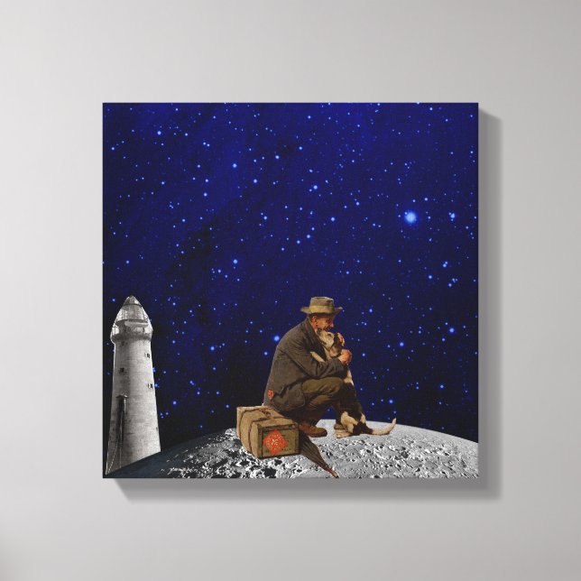 Fyrvaktaren återvände hem canvastryck (Framsida)