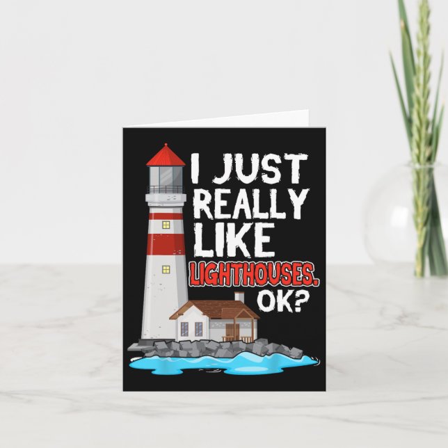 Fyrvåning jag bara Verkligen som fyr på Seaside Kort (Framsida)