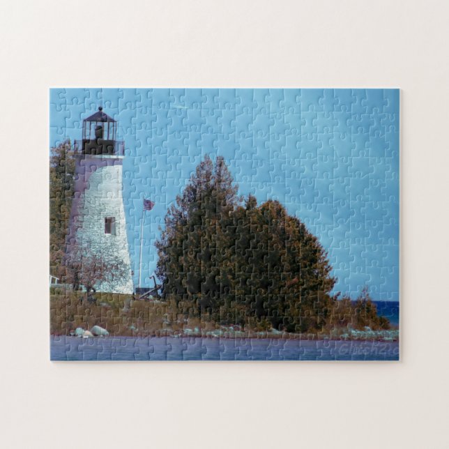 Fyrvåning Kreativ Sjö Sea Jigszle Puzzle Pussel (Horisontell)