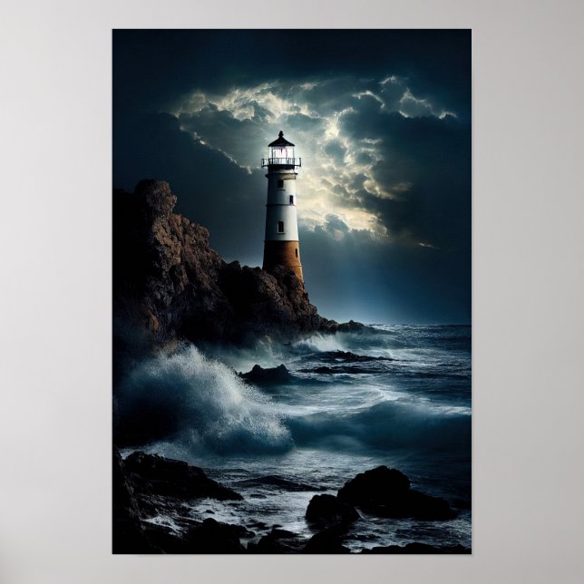 Fyrvåning på Rocky Cliff med Vinkar krasch Poster (Framsidan)