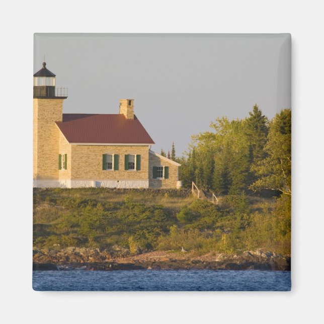 Fyrvåning på Sjö Superior nära Copper Harbour Magnet (Framsidan)