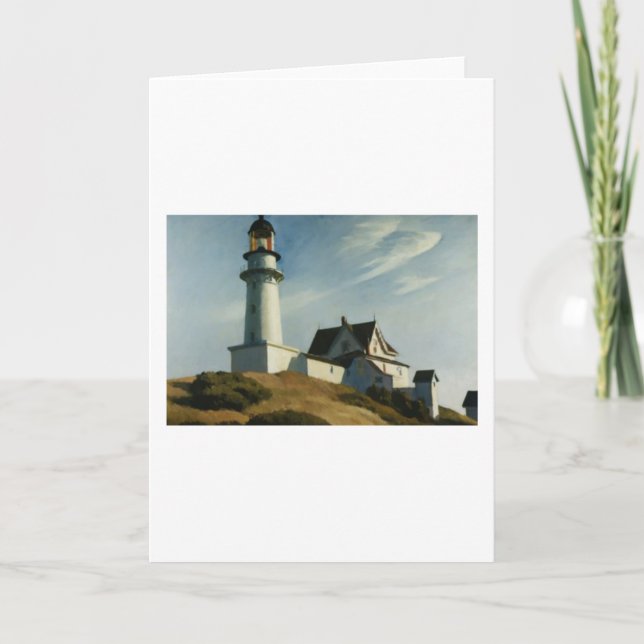Fyrvåning på Två Ljus - Edward Hopper Kort (Framsida)