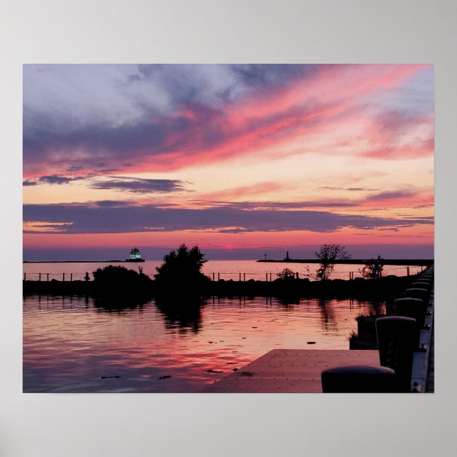 Fyrvåning vid Sunset I Poster (Framsidan)
