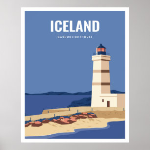 Fyrvätt av island poster