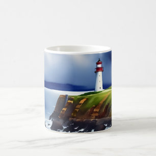 Fyrvätt i Cliffs Watercolor Kaffemugg