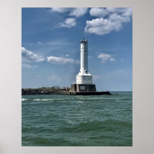 Fyrvätt på Huron, Ohio Fotography Poster
