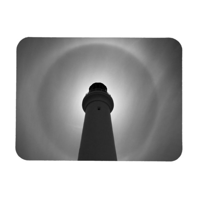 Fyrverkanseffekt - svartvitt magnet (Horisontell)