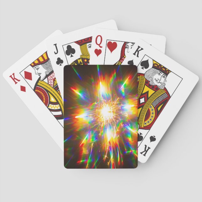 Fyrverkeri genom 3D-glasögon 1  Casinokort (Baksidan)