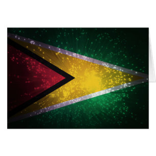 Fyrverkeri; Guyana flagga OBS Kort