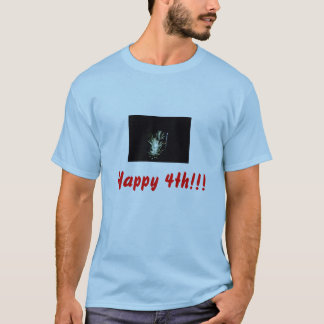 Fyrverkerier! 4:e juli-design t-shirt