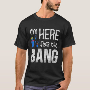 Fyrverkerier, 4:e juli, patriotisk här för bang t shirt
