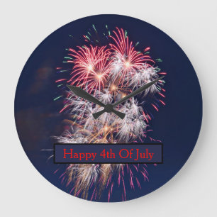Fyrverkerier 4 juli Independence day Stor Klocka